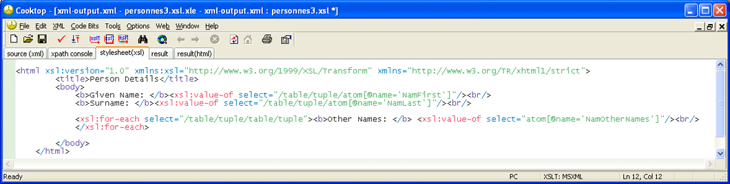 For loop